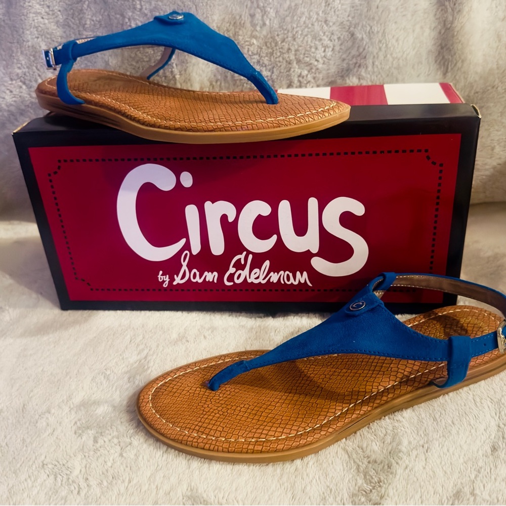 NBW! Circus by Sam Edelman Vibrant Blue Thong Sandals